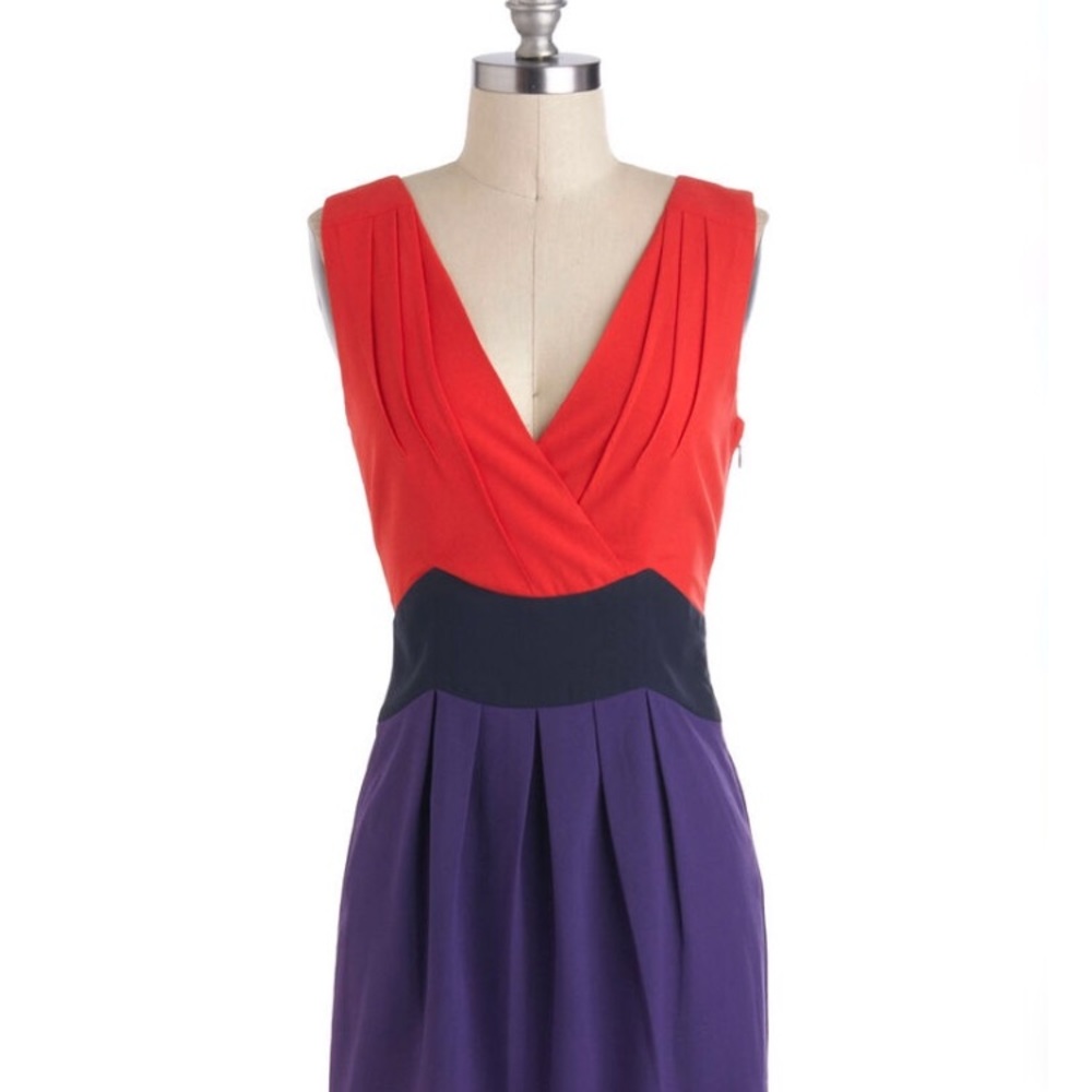 ModCloth 3 color block dress